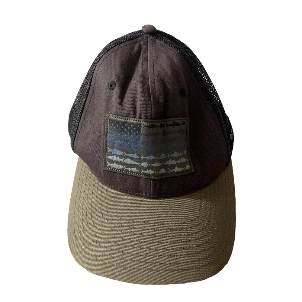 Columbia PFG Mesh Fish Flag Ball Cap, Brown - L/XL